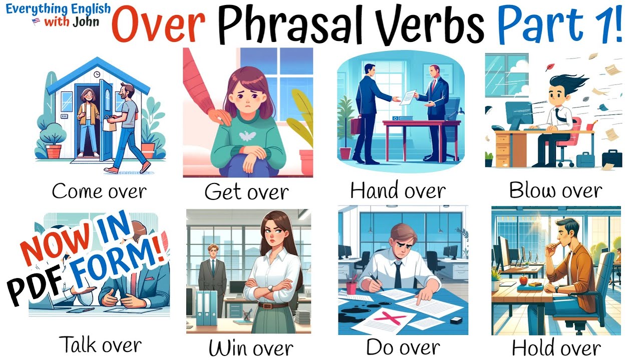 Learn Phrasal Verbs with Over - Learn English Vocabulary