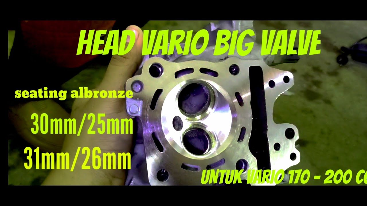 HEAD KLEP BESAR UNTUK VARIO BORE UP #VARIOVLOG #DR16