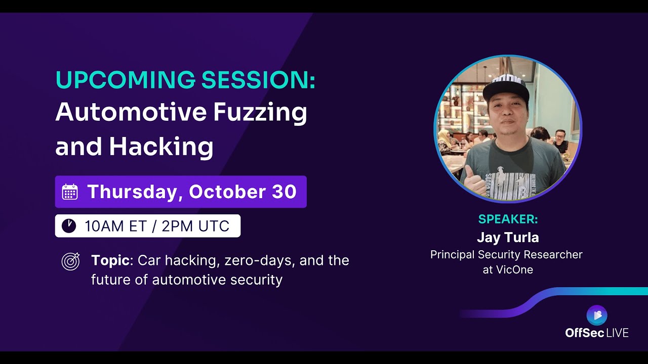 OffSec Live: Automotive Fuzzing and Hacking