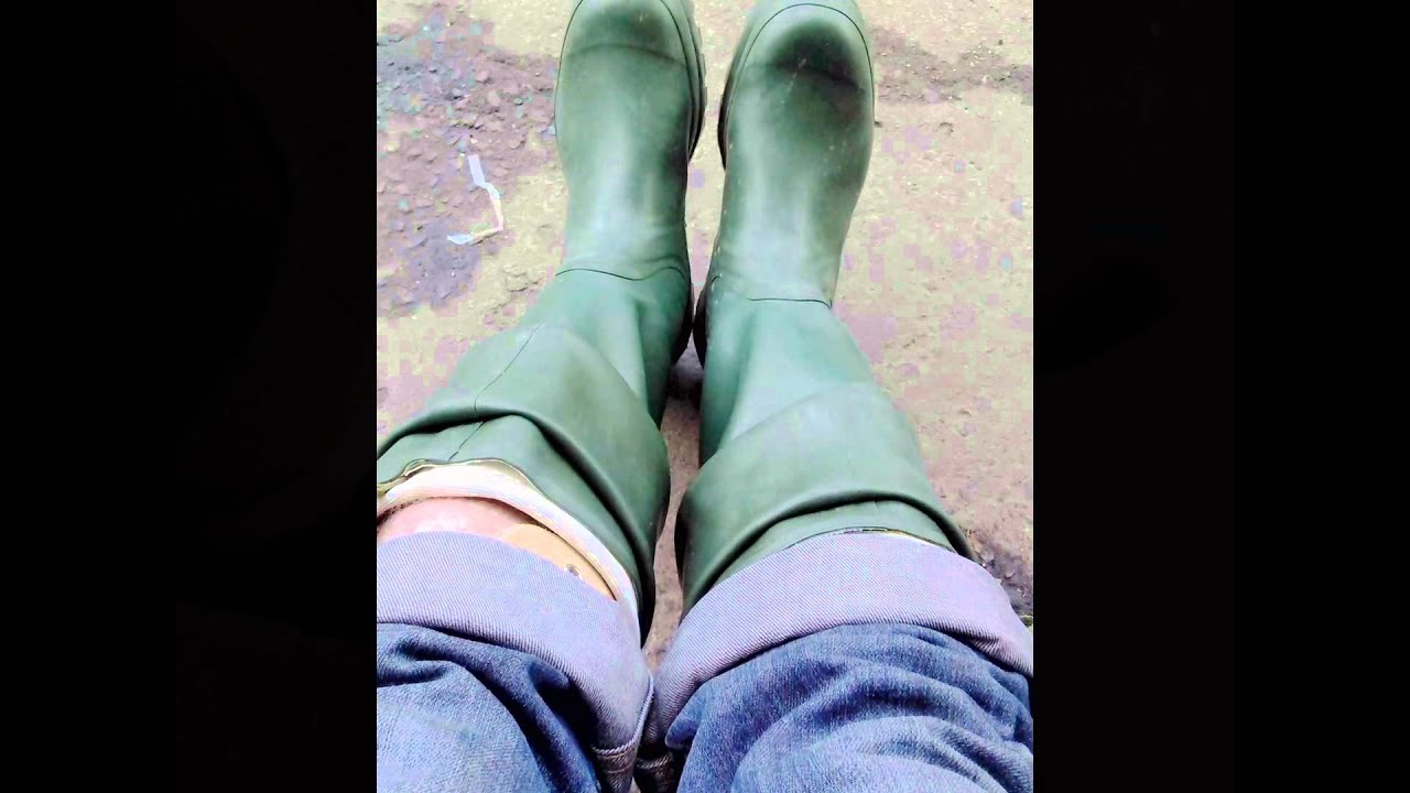 My new AIGLE Riviere 38047 rubber Lightweight hip-waders vert.