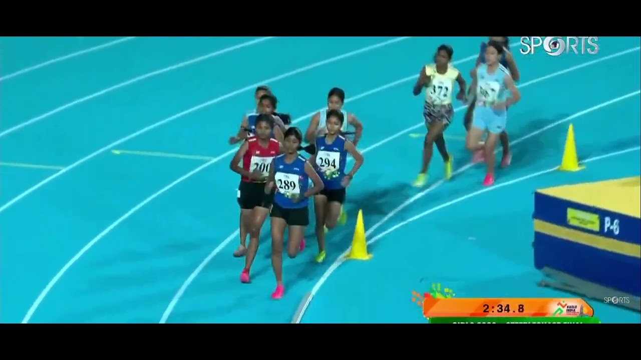Khelo india youth games u18 girls 2km steeplechase 💢💯💥💯