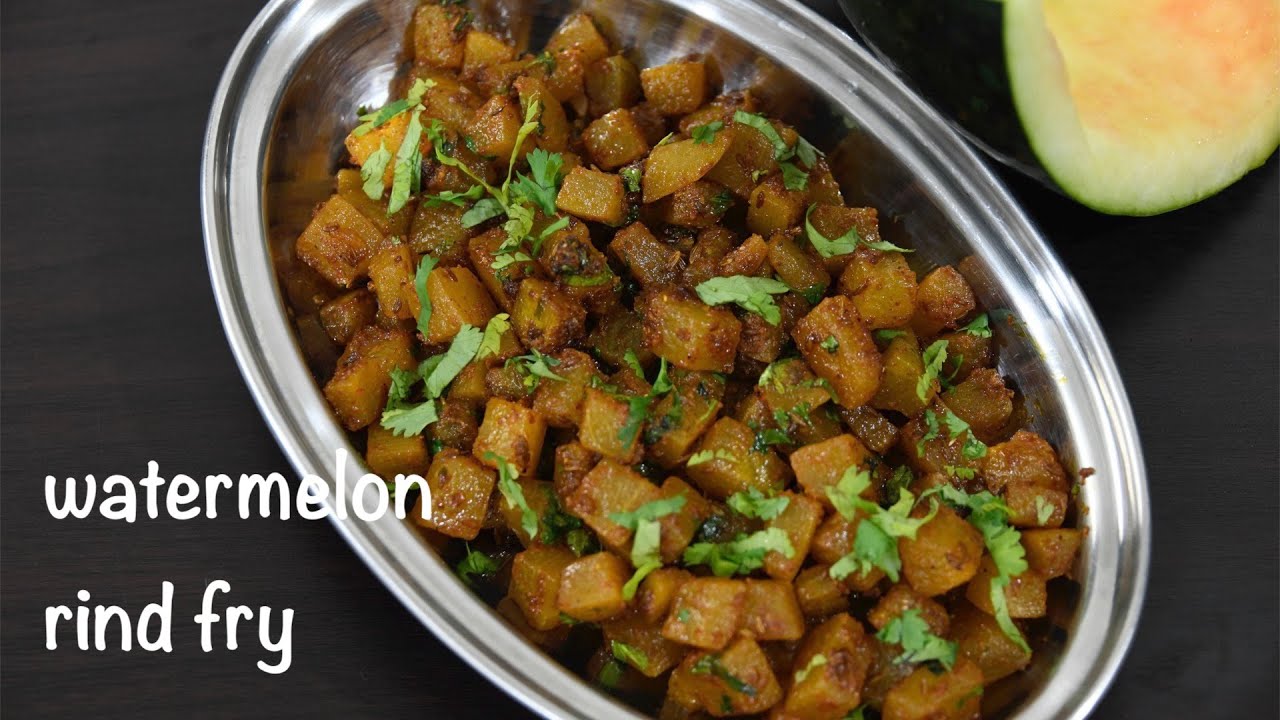 5 minute watermelon rind fry recipe | how to cook watermelon rind | instant sabji for rotis