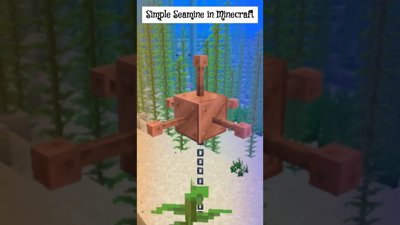 SEAMINE IN MINECRAFT! #minecraft #minecraftshorts