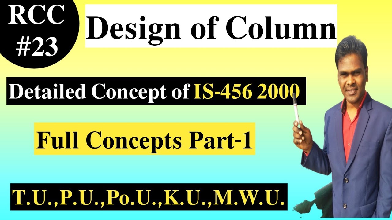 Leec-23 Design Steps Of Column | RCC | IS 456 2000 | Full Concepts in Nepali