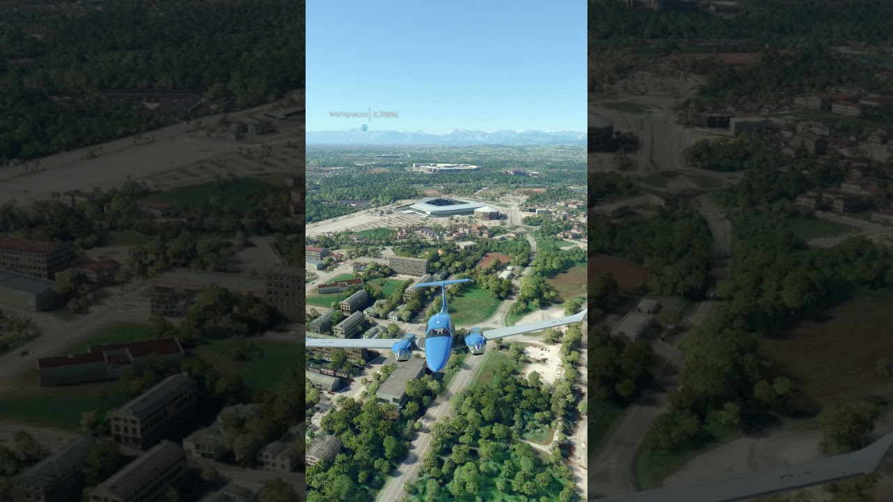 Stadio Friuli (Dacia Arena), Italy - Diamond Aircraft DA62 #shorts