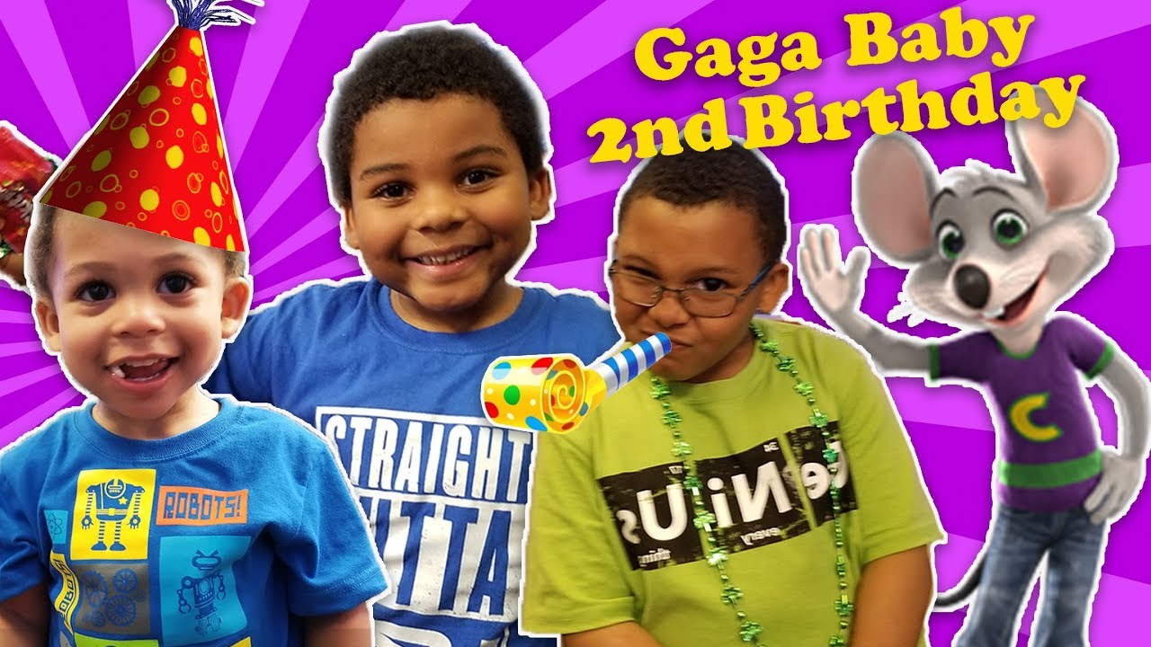 GAGA’S BABY 2nd BIRTHDAY! Toys R Us & Chuck E Cheese Celebration
