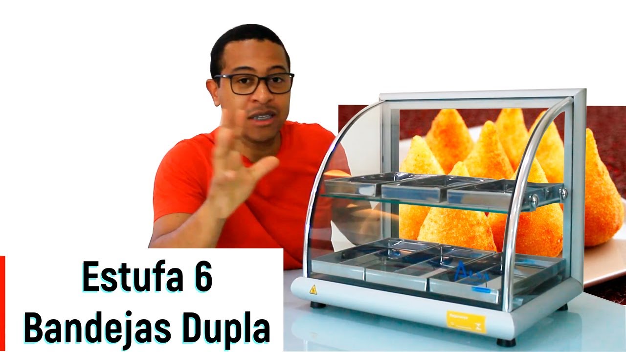 Estufa de Salgado Duplas 6 bandejas | Vários Salgados