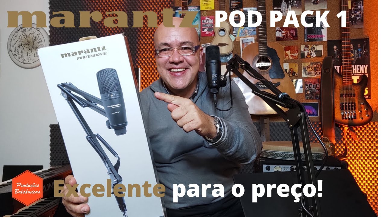 Marantz Pod Pack 1 - Microfone de condensador, cardiode, USB com excelente relação qualidade preço!