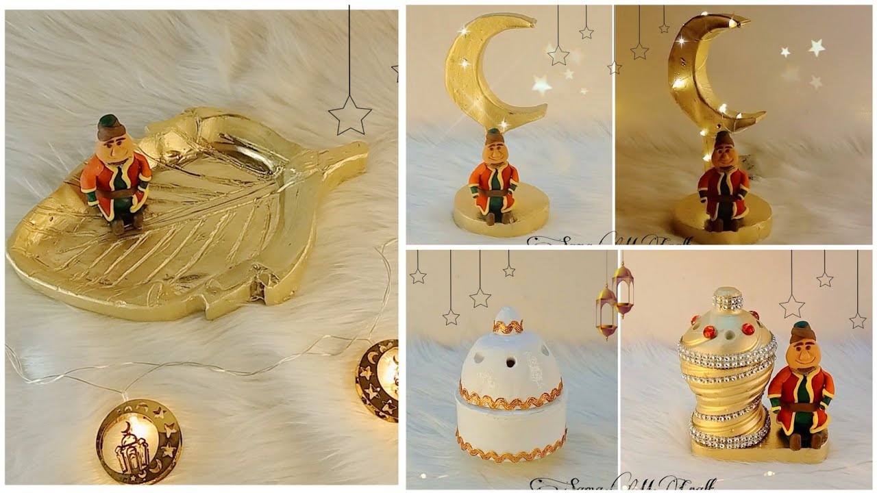 هلال رمضان /مبخرة فنانيس/طبق تقديم لرمضان بشخصيات فنانيس/افكار رمضان 2022/Ramadan ideas