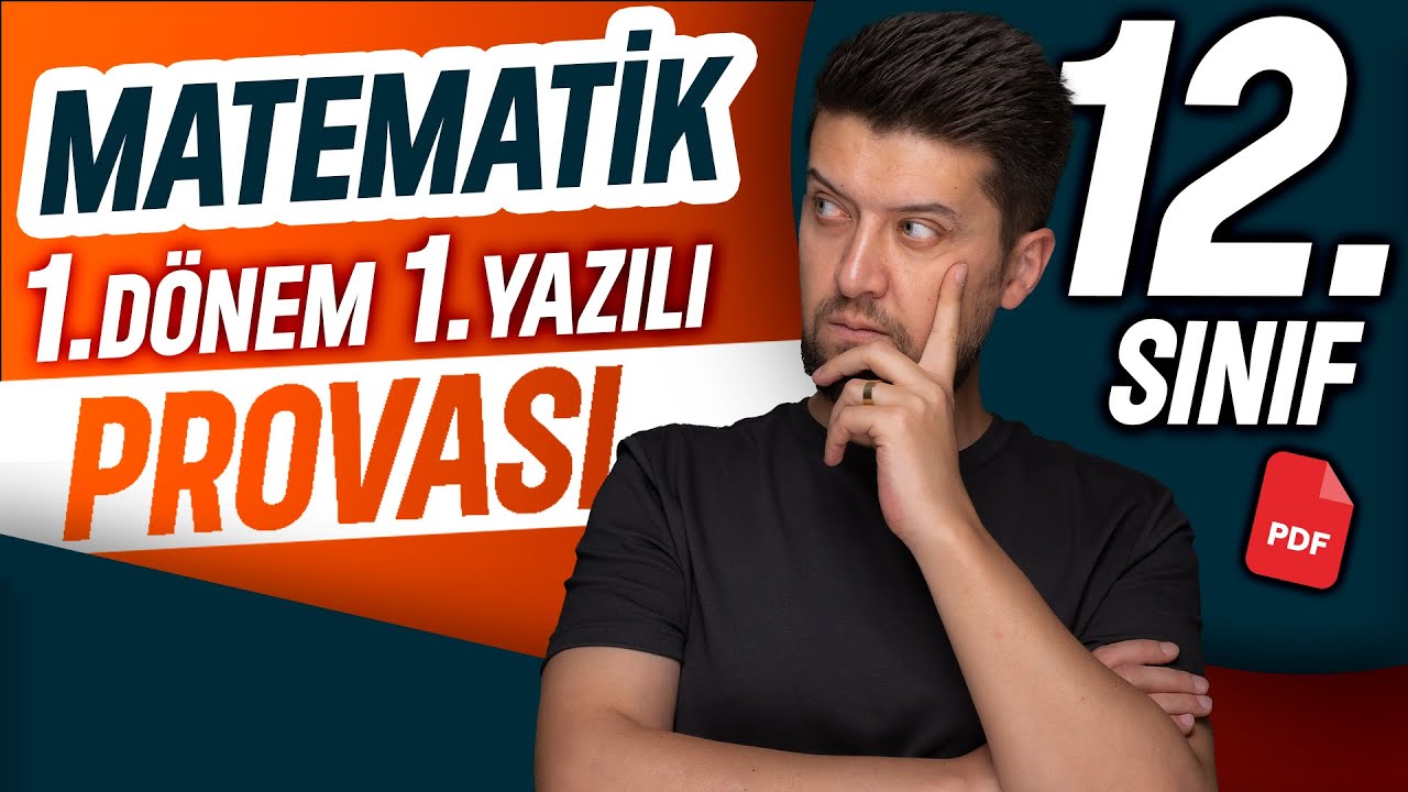 12. sınıf matematik 1. dönem 1. yazılı | Müfredata Uygun