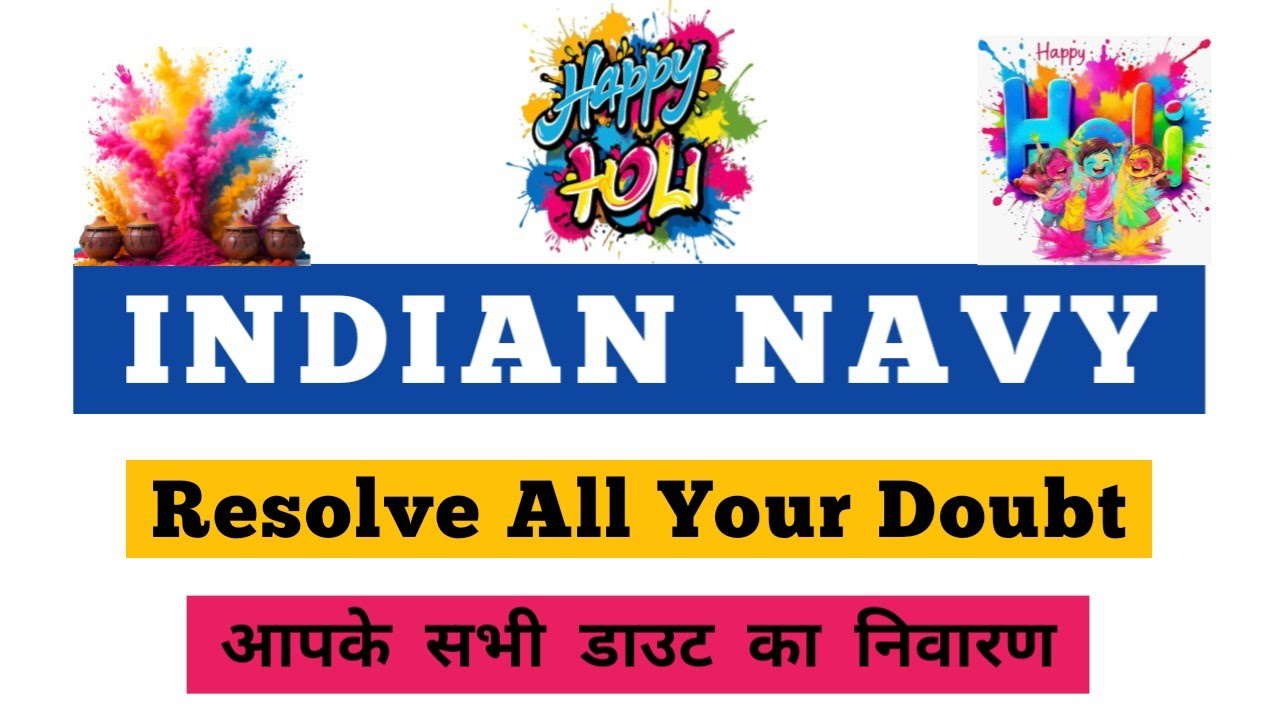 Indian Navy Boat Crew Staff Bharti 2025, Happy Holi, Doubt Session.