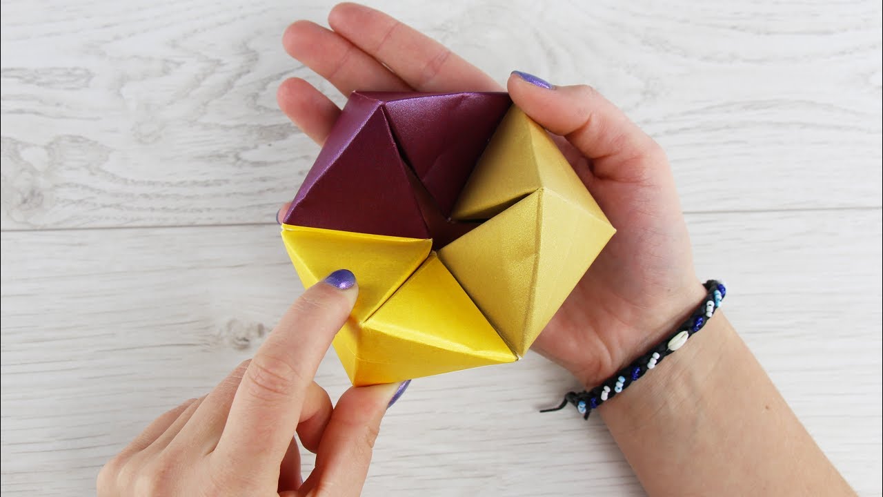 How to make Amazing Paper Toy without Glue | DIY Origami Hexaflexagon