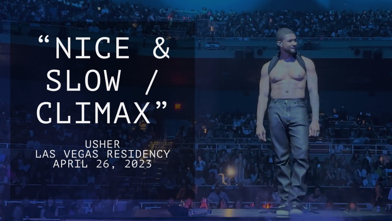 Usher live in concert Las Vegas “Nice & Slow / Climax” LAS VEGAS RESIDENCY 2023