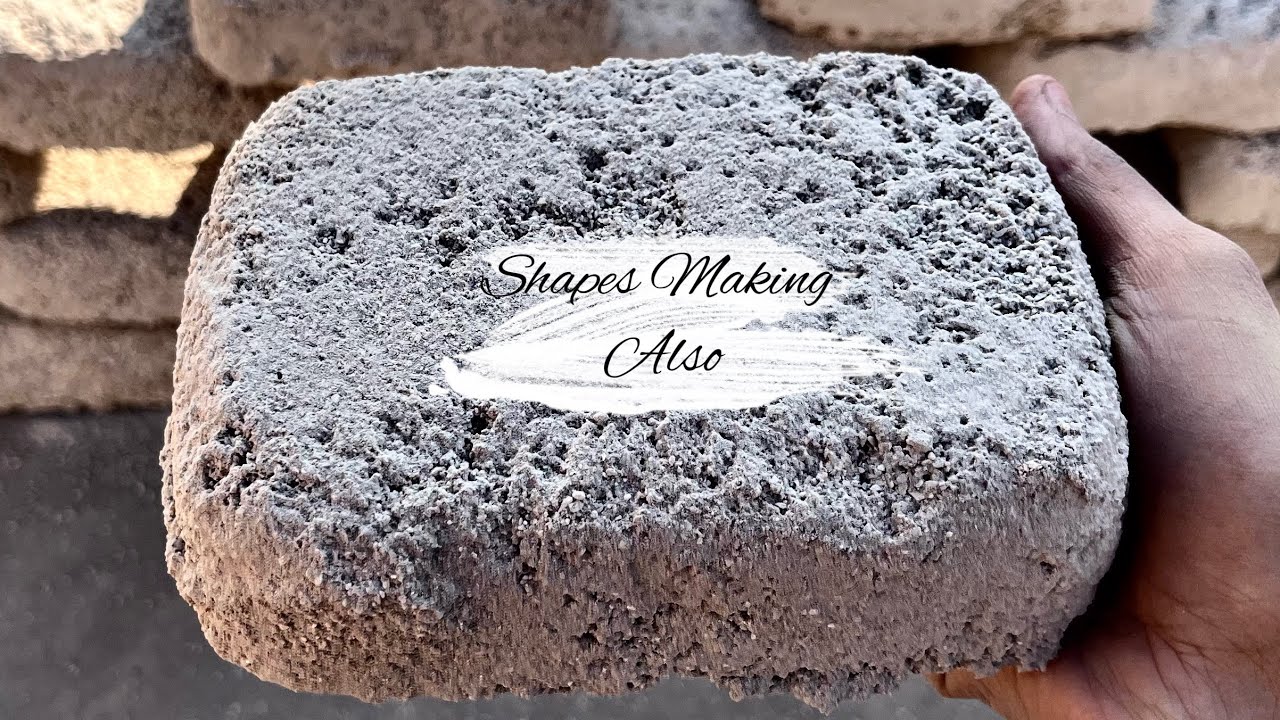 ASMR | New | White Grainy cement Dry Floor and Pool crumbling with shapes Making at the End