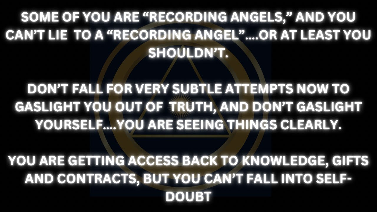 YOU’RE A RECORDING ANGEL, AND THEY’RE STILL STEADY TRYING TO LIE & GASLIGHT YOU…THAT’S A BIG “NO-NO”