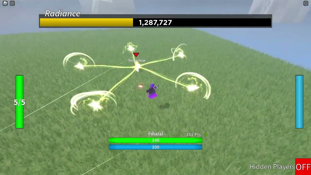 [Roblox] Skill Based Boss Fight: Radiance Defeated Solo as Sword (Deathless)