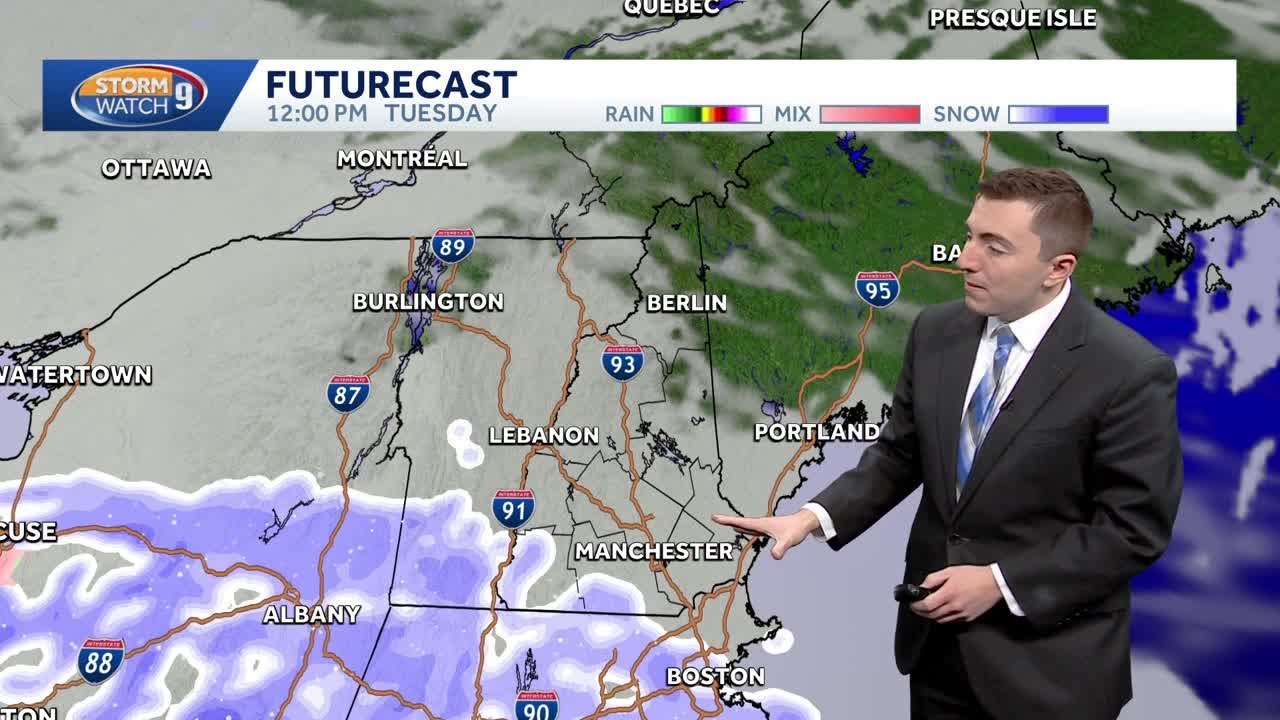 Video: Cold day with snow ahead this week