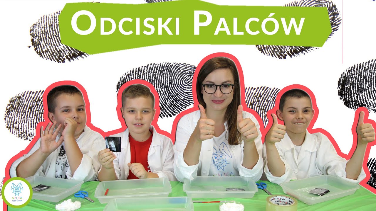 Jak pobrać odciski palców? | Nauka Jest Fajna! #eksperymentydladzieci