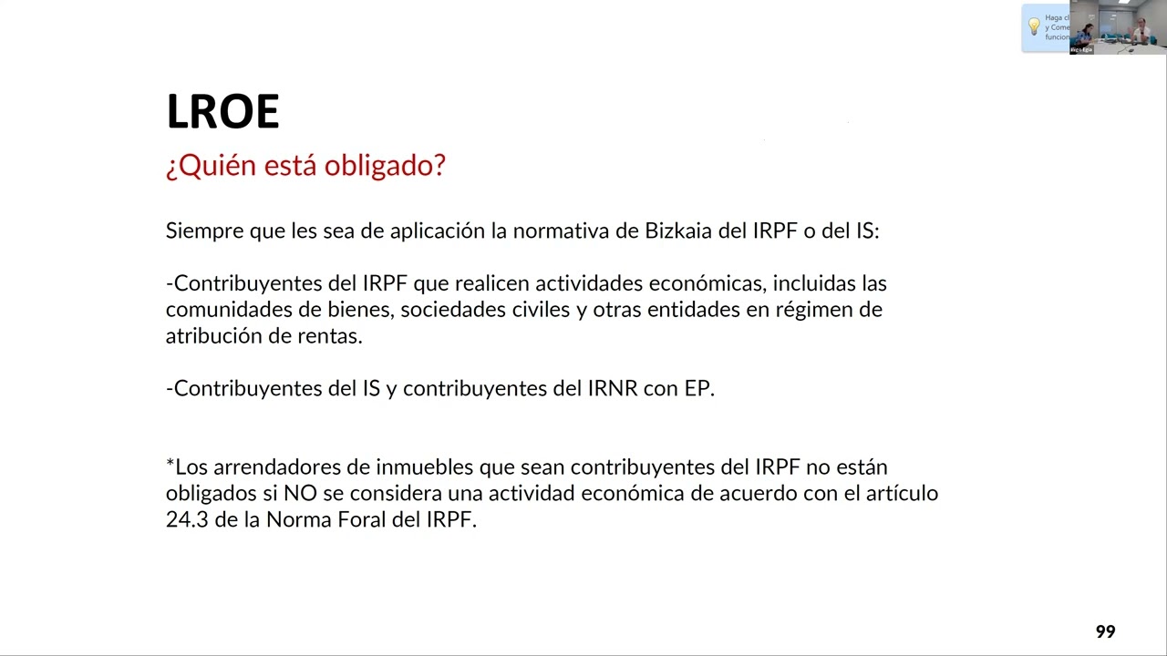 Curso Facturación y TicketBai, LROE, Novedades Batuz y Borradores IVA