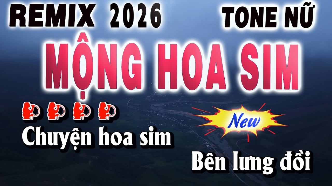 Mộng Hoa Sim Karaoke Remix Tone Nữ Beat Mới 2026