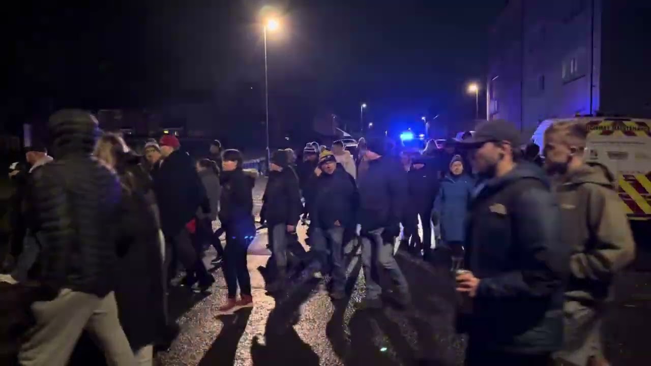 Hogmanay pipes and whistle parade - Kilsyth, Scotland