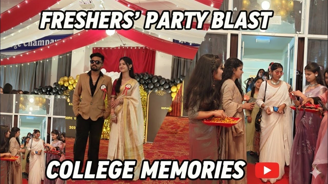 #_freshers party vlog ✨🩷#_gnc champawat ✨🫶🏻
