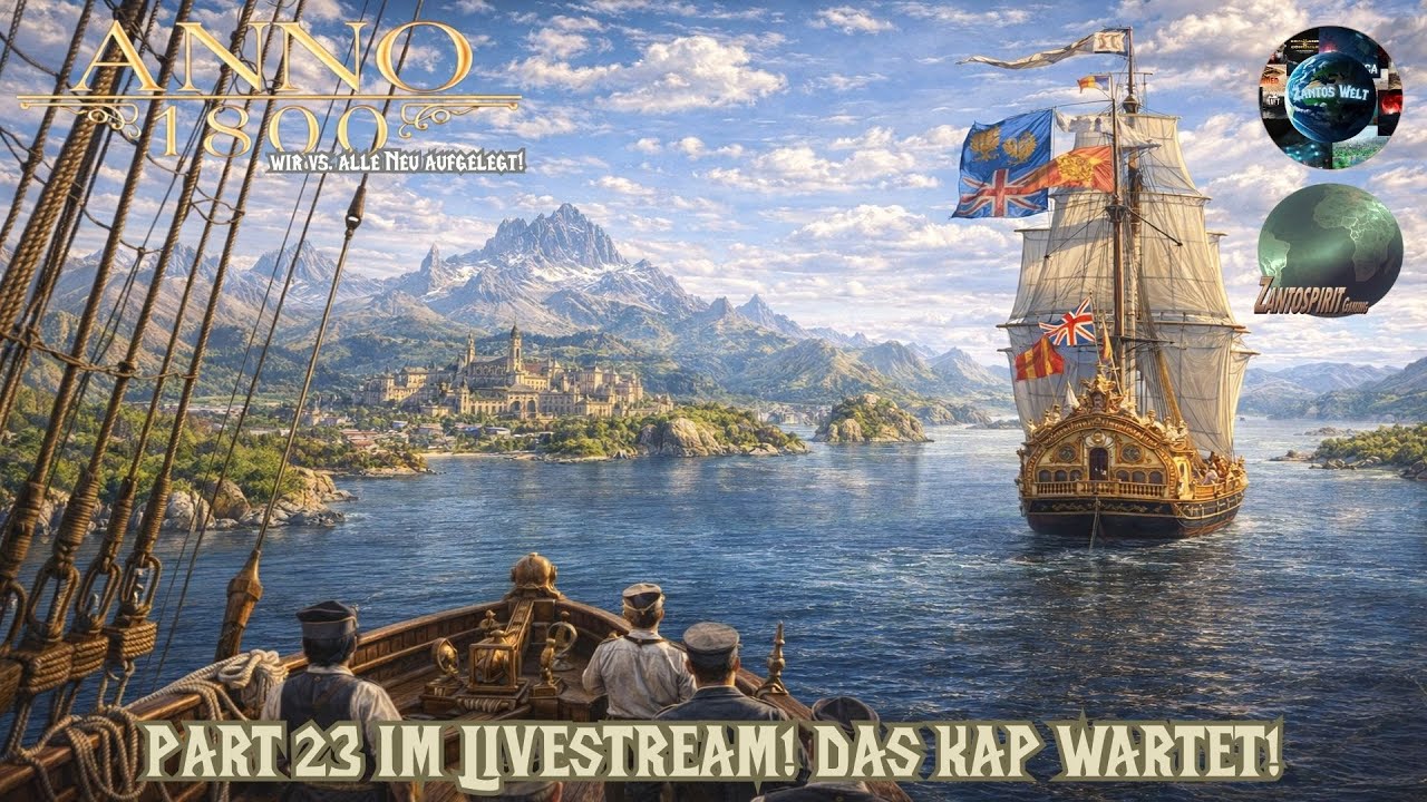 Anno 1800 Wir vs. alle: Part 23 im Livestream: Das Kap wartet! 🌏🌏/ !5000 /Live Deutsch