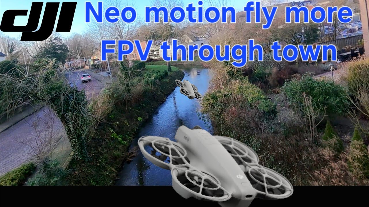 dji neo motion fly more combo goggles n3  fpv cruisin' through town!