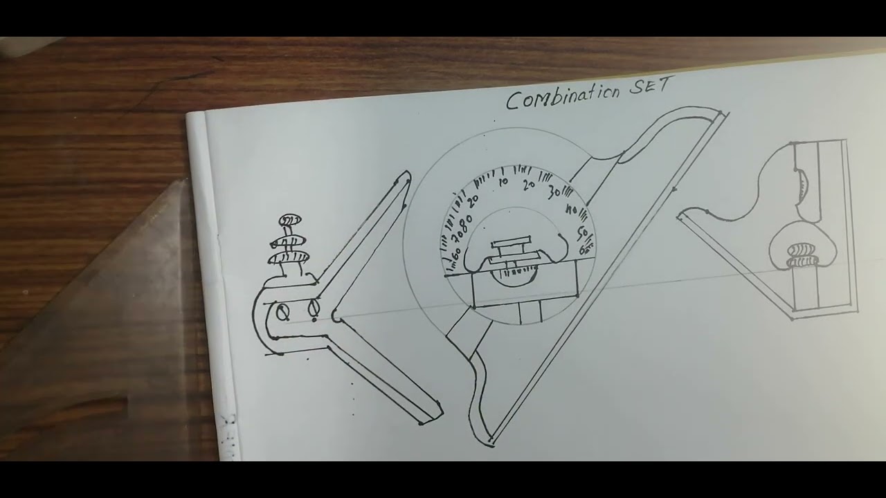 combination set#iti #diploma #3d #2d #how to draw combination set easy # how #welding #iti #lovedraw