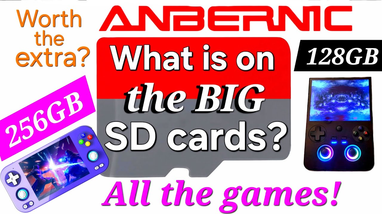 Anbernic RG477V: Какие игры можно найти на их самых больших картах micro SD? 128 ГБ + 256 ГБ, так...