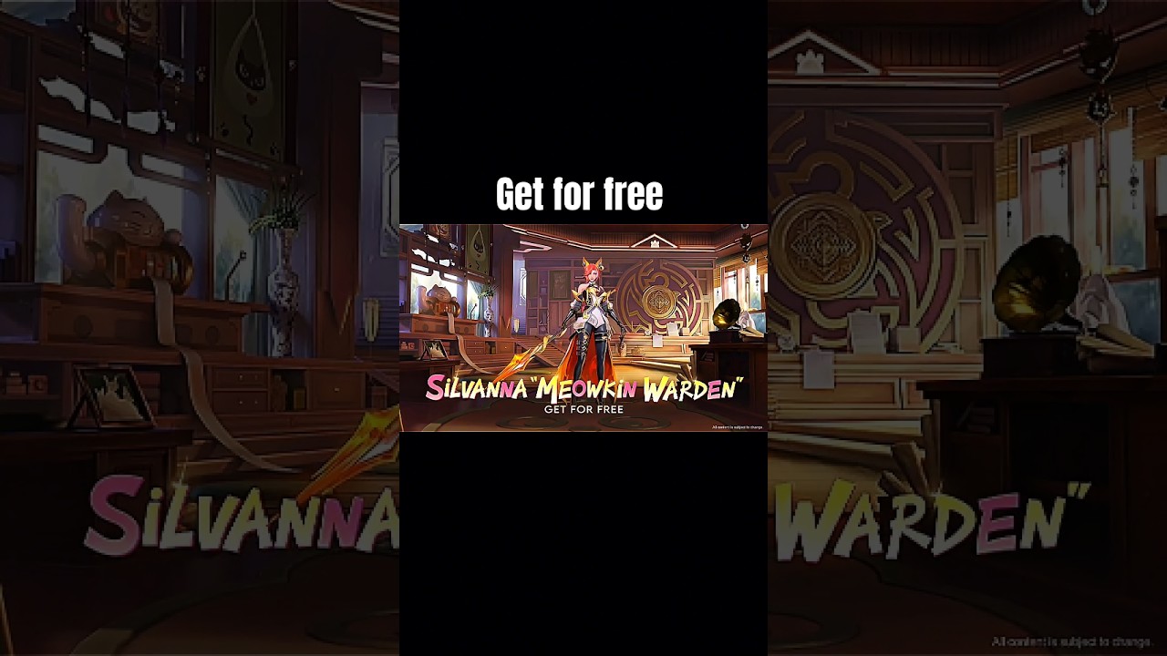 Free Mystic Meow Skin for Silvana! 🐱 | Meowkin Warden in MLBB #shorts