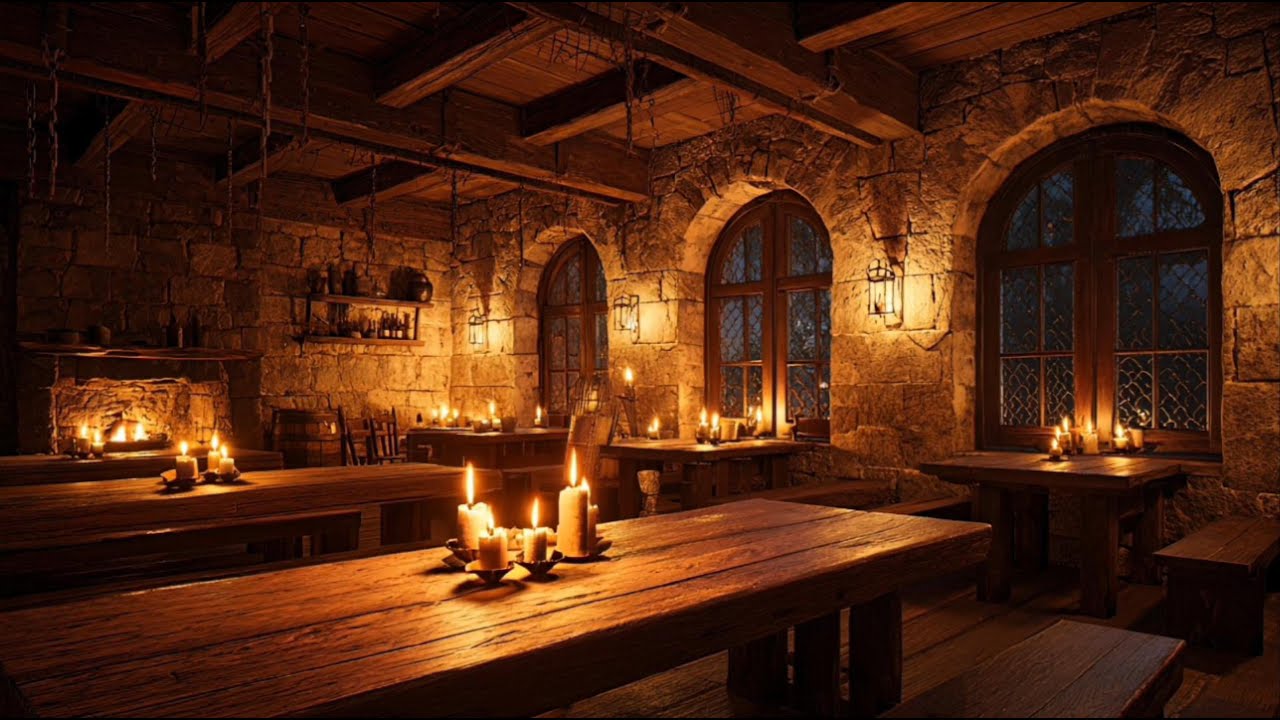 Cozy Medieval Tavern Music | 4+ Hours Fantasy DnD RPG Ambience for Study, Reading & Sleep