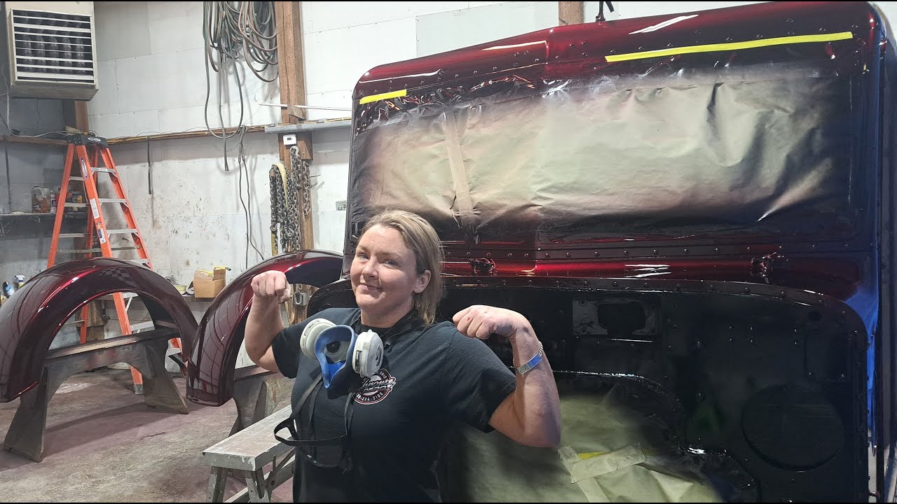 Paint Day!!!! Part 2 Candy Pearl Raspberry and Clear Coat!!!