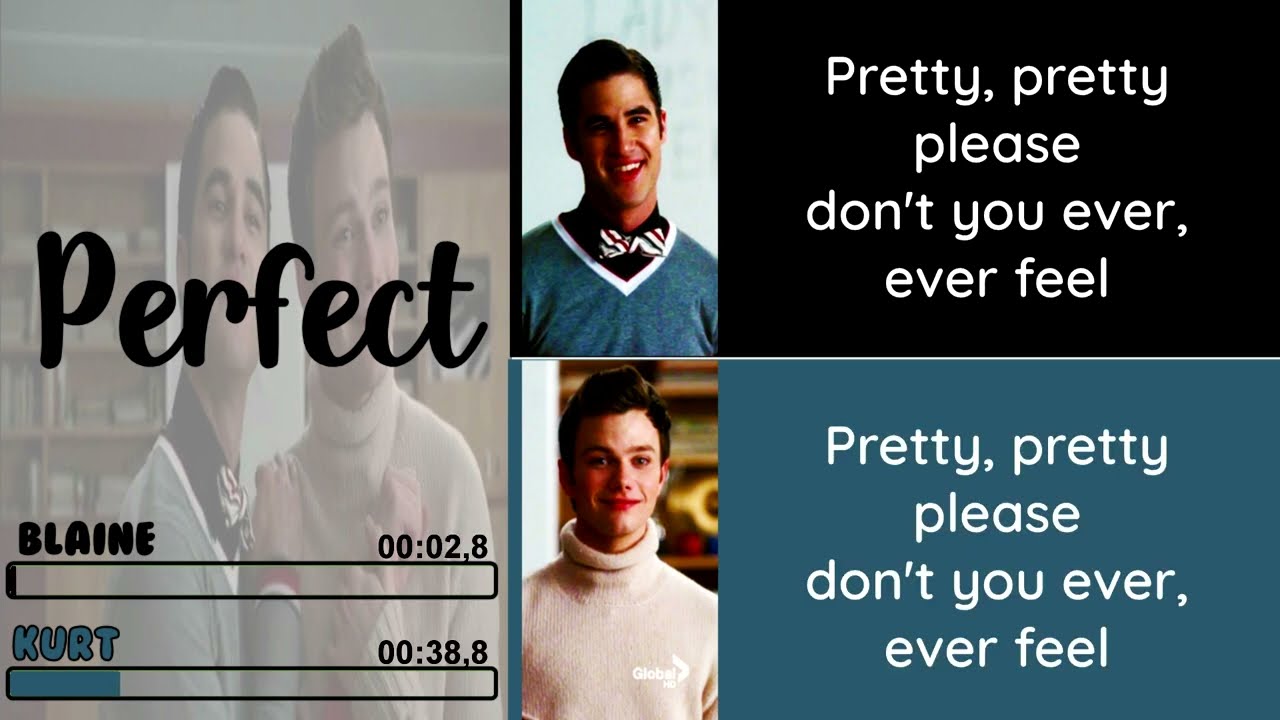 Glee -  Perfect | Line Distribution + Lyrics