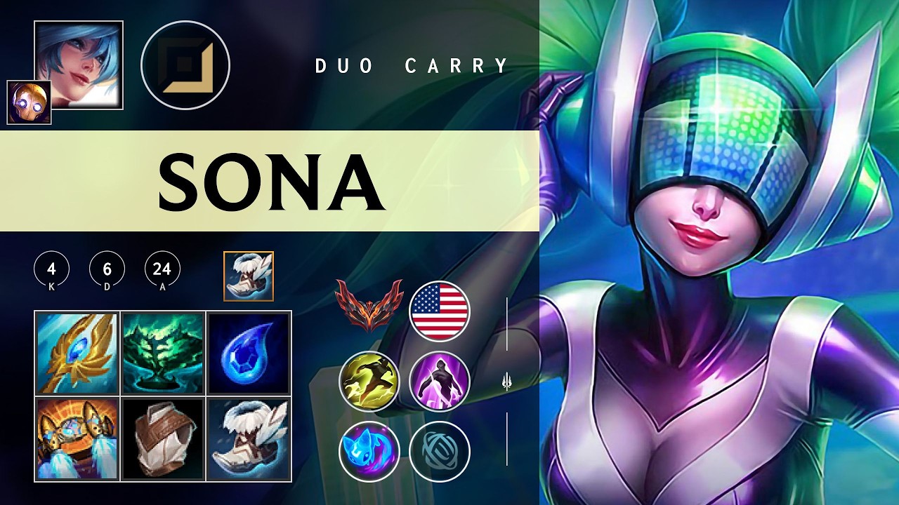 Sona Carry vs Twitch - NA Grandmaster Patch 26.05