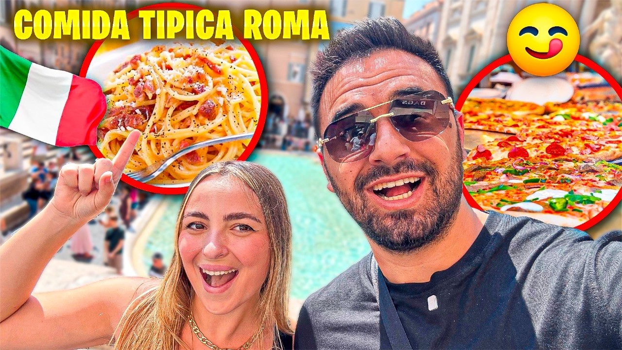 Probando LA VERDADERA COMIDA ITALIANA 🇮🇹 Comida BARATA en ROMA 🤑