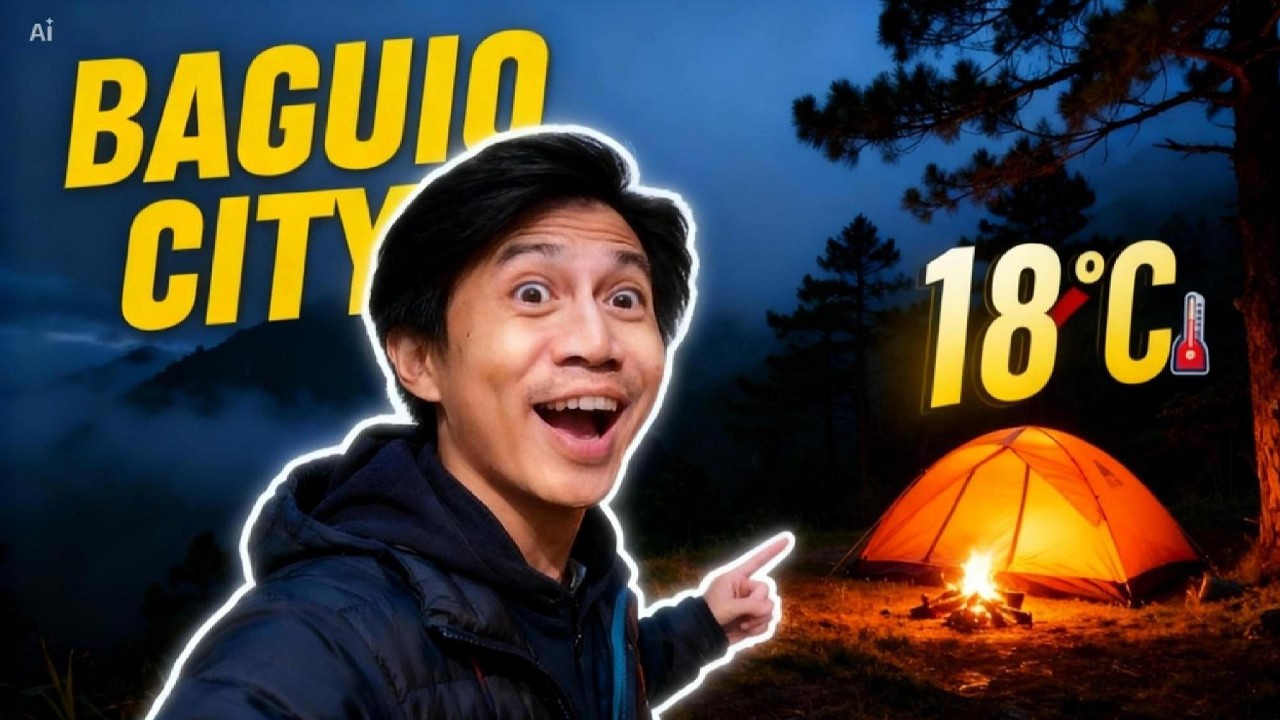FIRST TIME Camping in Baguio City! (it got colder than I expected)