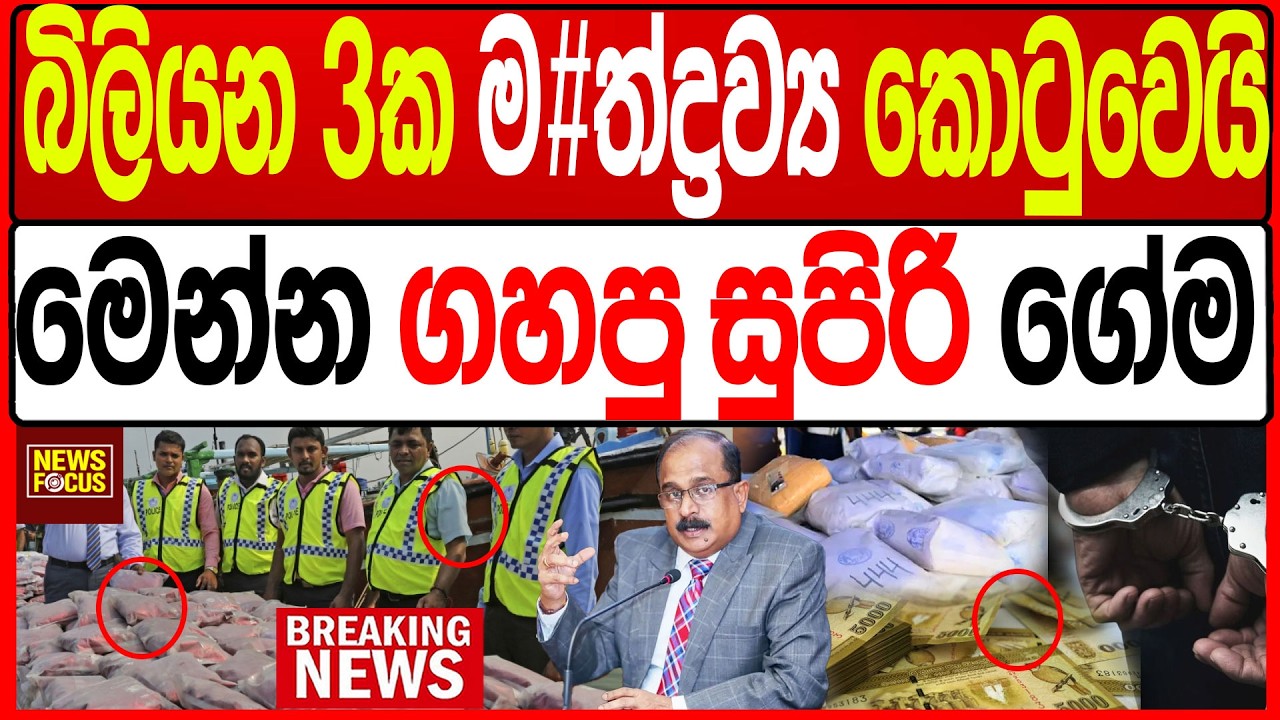 බිලියන 3ක ම#ත්ද්‍රව්‍ය කොටුවෙයි මෙන්න ගහපු සුපිරි ගේම  |News Focus