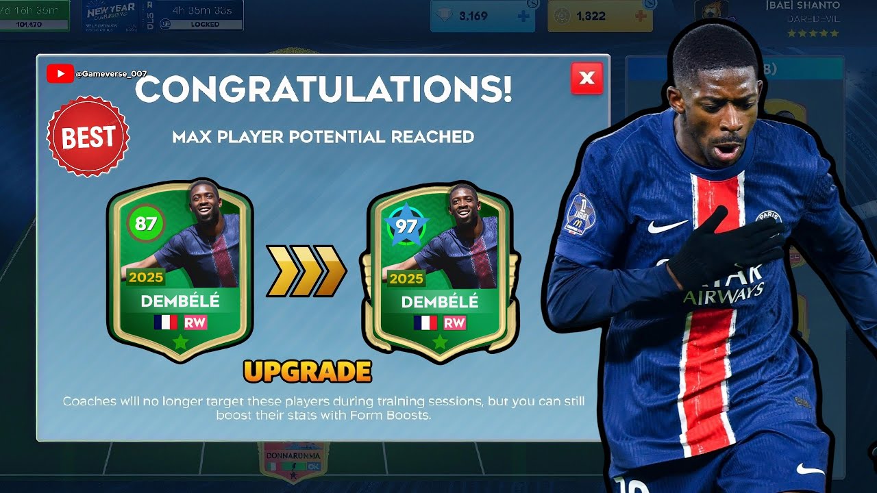 DLS 26 ⭐ Ousmane Dembele Max 🔥 Team of 2025 