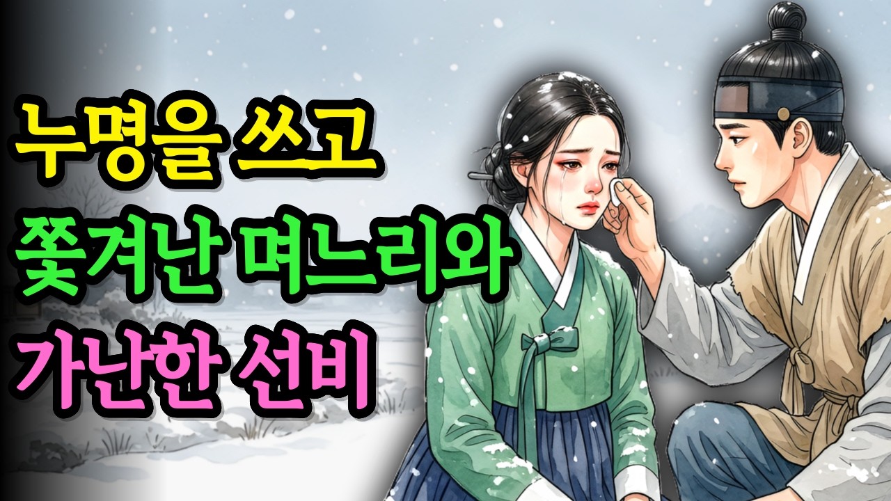 누명을 쓰고 억울하게 쫓겨난 며느리를 데려온 가난한 선비, 그 며느리의 정체는? | 야담 옛날이야기 오디오북 전설 민담 사연