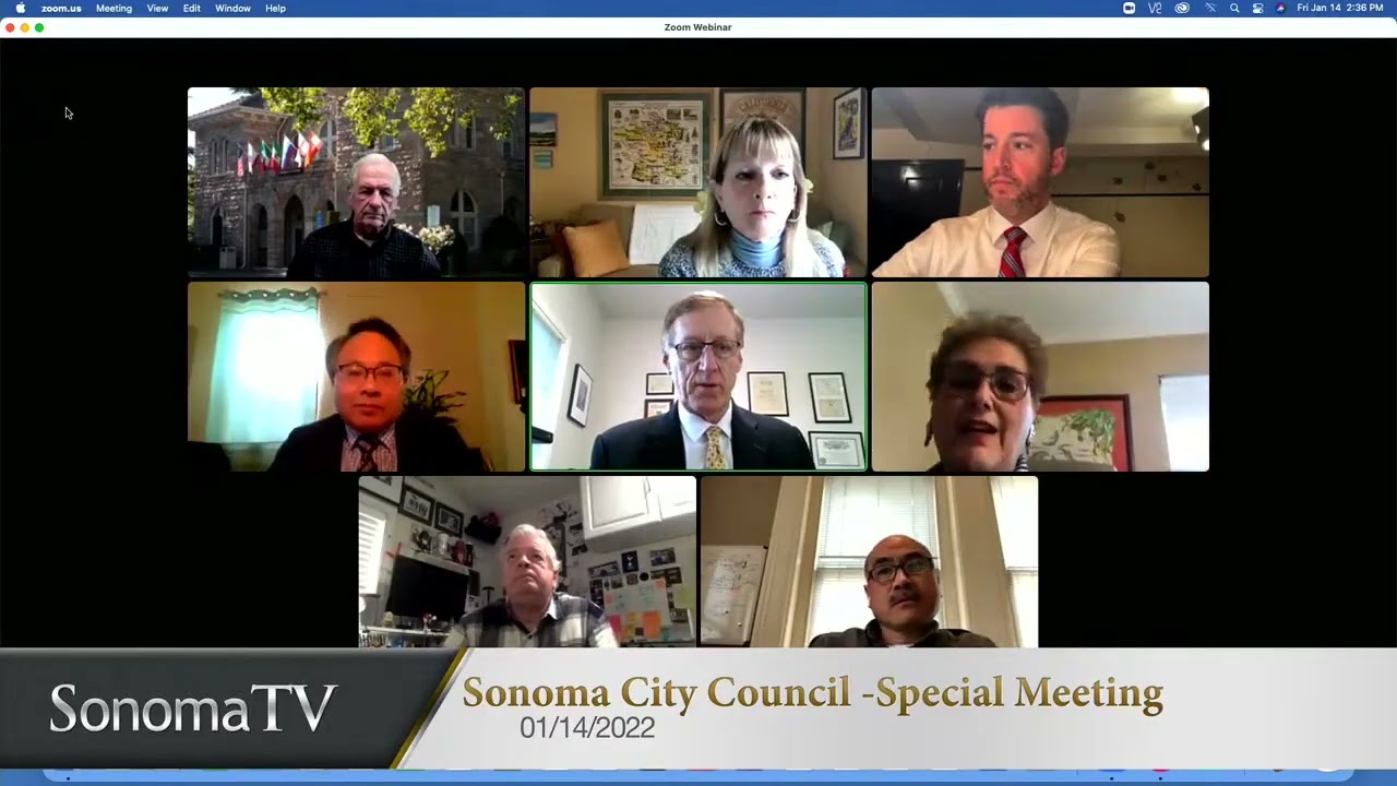 Sonoma City Council 2022 01 14