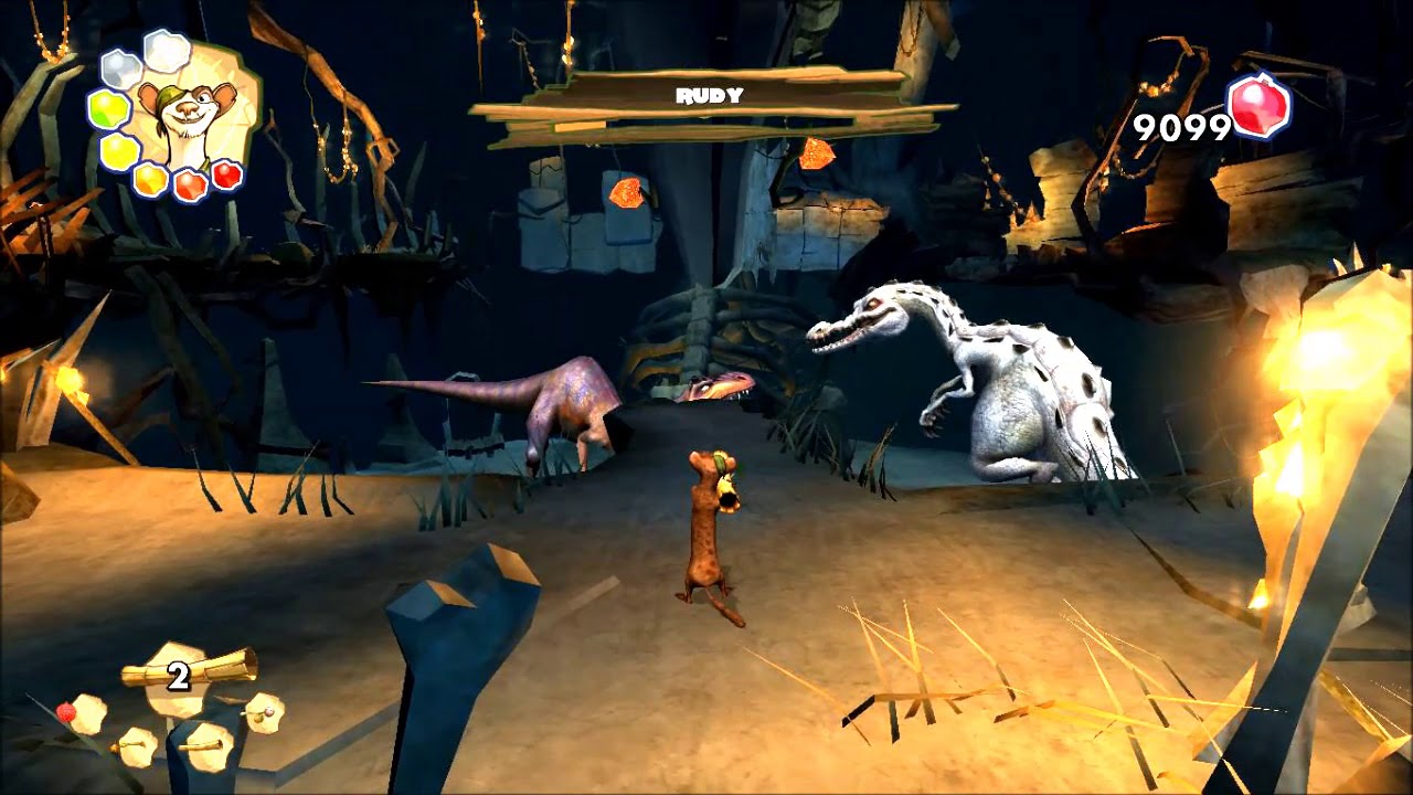 Ice Age 3 Dawn Of The Dinosaur game -  PC - Skeleton Bridge