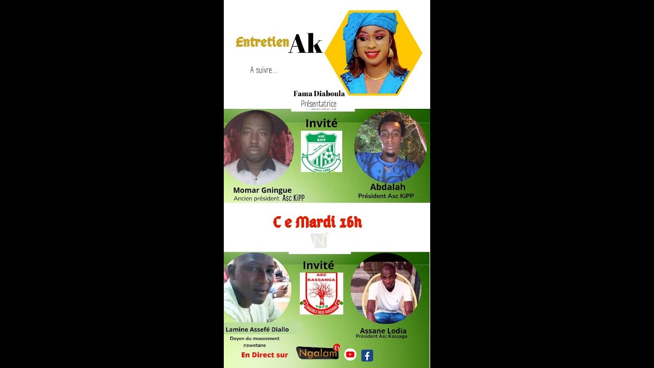 ENTRETIEN  RECOIT  LES ASC DE YARAKH  KIPP ET  KASSANGA
