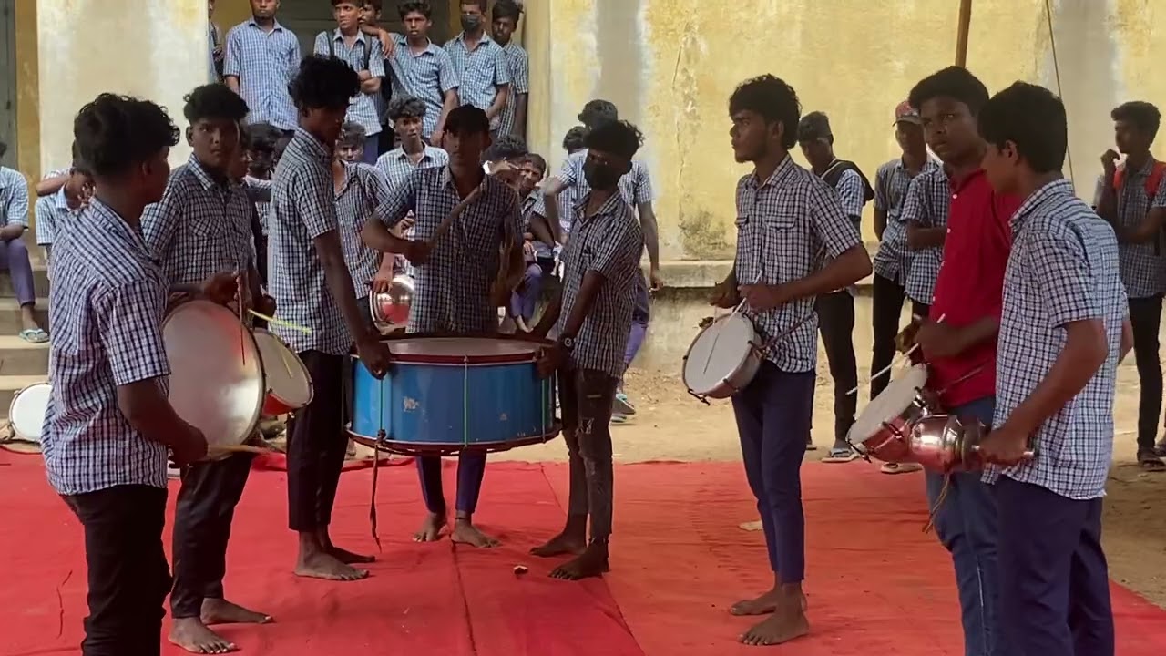 Orchestra | drums | 27.10.23 | Kalai thiruvizha | Ghss | thirumudivakkam | manimaran | sm
