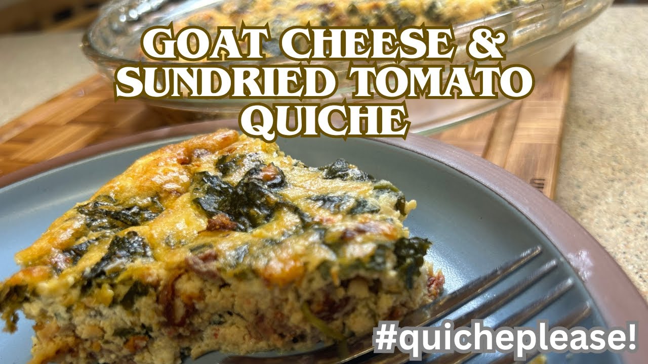 Goat Cheese and Sundried Tomato Quiche' | Easy Crustless Quiche Recipe