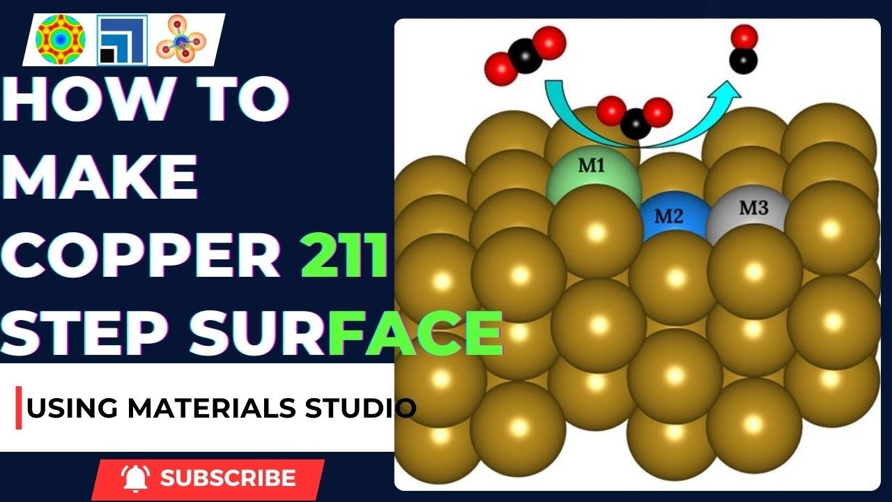 How to make Cu 211 single atom alloy catalysts using Materials studio | Single Atom Alloy