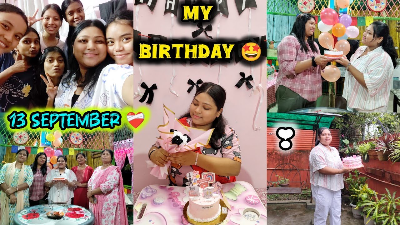 13 September my Birthday 🤩 ll Aibar olop beleg koi celebrate korilu 🌚❤️‍🔥
