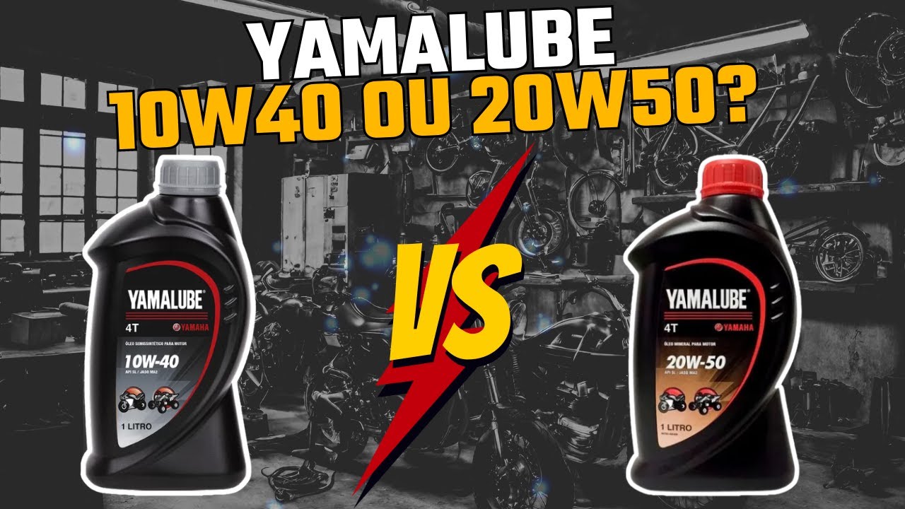 ÓLEO YAMALUBE 10W40 SEMISSINTÉTICO OU 20W50 MINERAL QUAL MELHOR QUAL RODA MAIS?