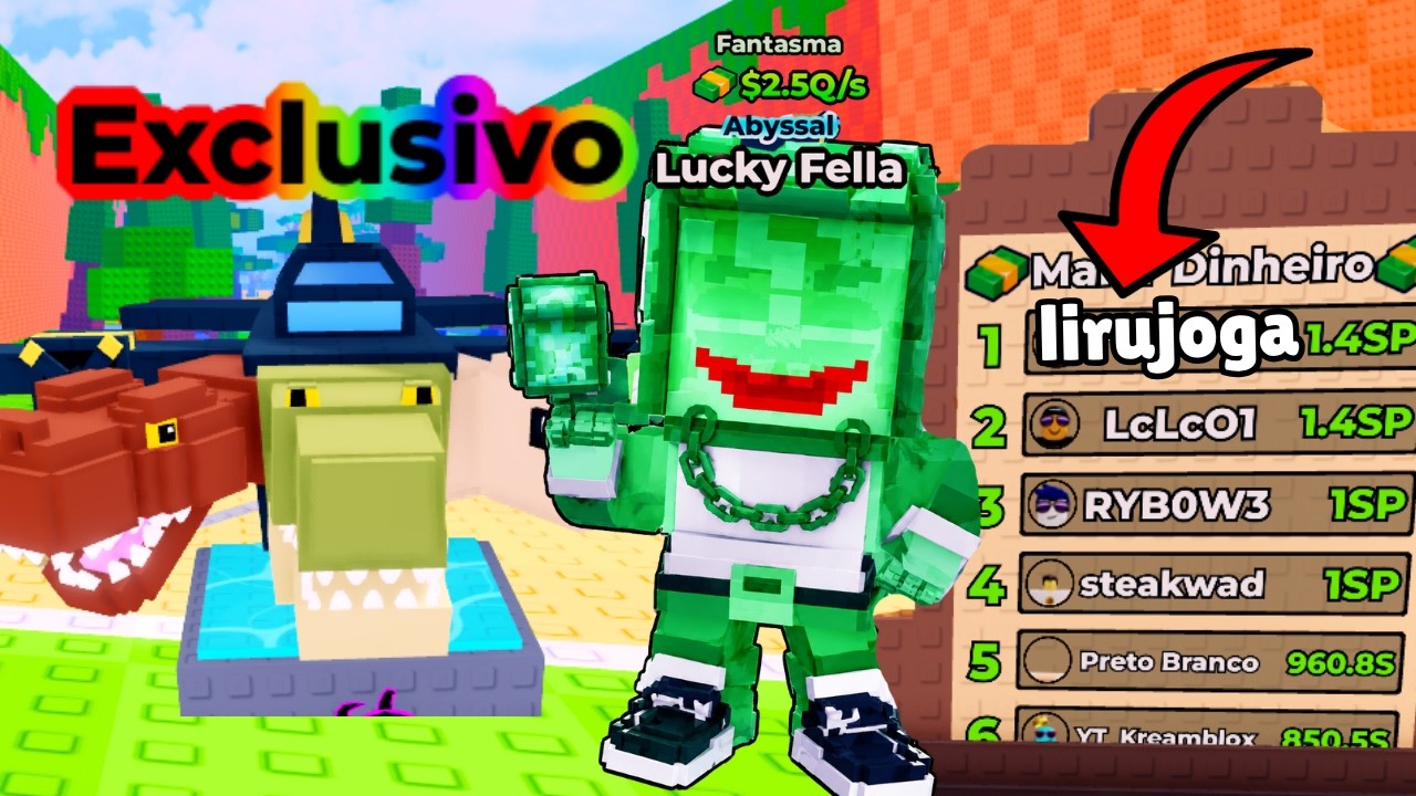 COMPLETEI MINHA COLE&Ccedil;&Atilde;O DE EXCLUIVOS NO CHUTE LUCKY BLOCKS