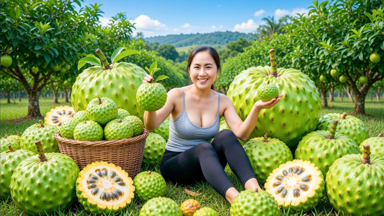 Big Custard Apple Harvest: Thousands of Fruits – Farm to Local Market | Emma Daily Life